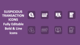Suspicious Transaction Icons - Slide 1