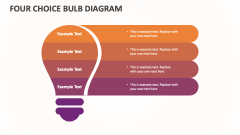 Four Choice Bulb Diagram - Slide 1
