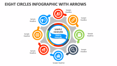 Eight Circles Infographic with Arrows - Slide 1
