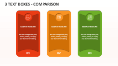 3 Text Boxes - Comparison - Slide 1