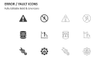 Error / Fault Icons - Slide 2