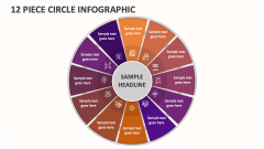 12 Piece Circle Infographic - Slide 1