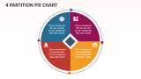 4 Partition Pie Chart - Slide 1