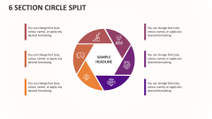 6 Section Circle Split - Slide 1