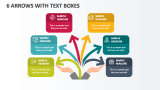 6 Arrows with Text Boxes - Slide 1