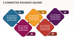 5 Connected Rounded Square - Slide 1