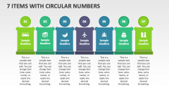 7 items with Circular Numbers - Slide 1