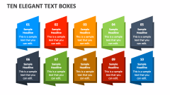 Ten Elegant Text Boxes - Slide 1