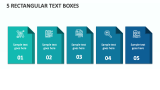 5 Rectangular Text Boxes - Slide 1