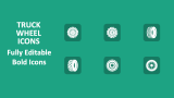 Truck Wheel Icons - Slide 1