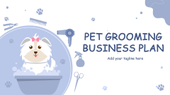 Pet Grooming Business Plan - Slide 1