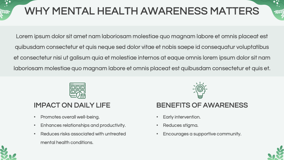 Free - Mental Health Awareness Training Workshop Template for Google ...
