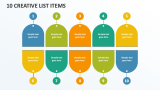 10 Creative List Items - Slide 1