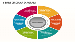 6 Part Circular Diagram - Slide 1