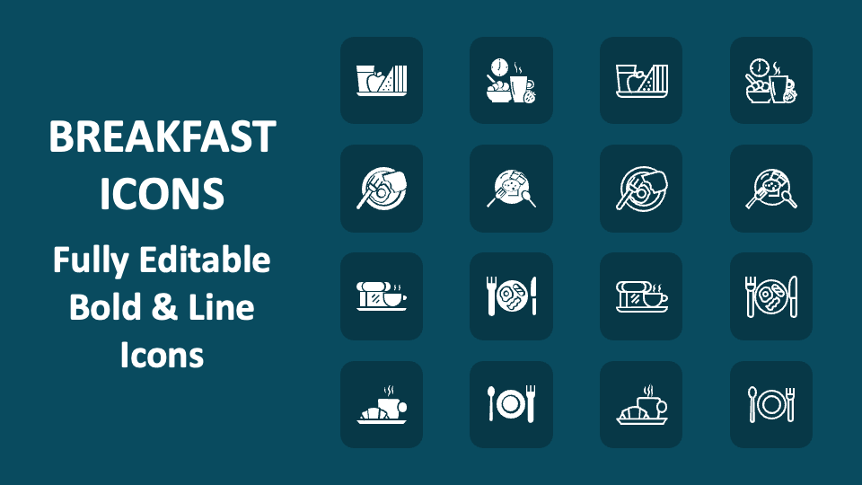 Breakfast Icons - Slide 1