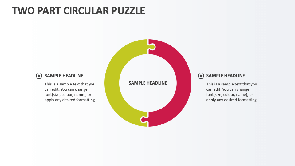 Two Part Circular Puzzle - Slide 1