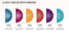 6 Half Circles with Arrows - Slide 1