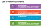 List of Accomplishments - Slide 4