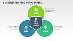 3 Connected Ring Infographic - Slide 1