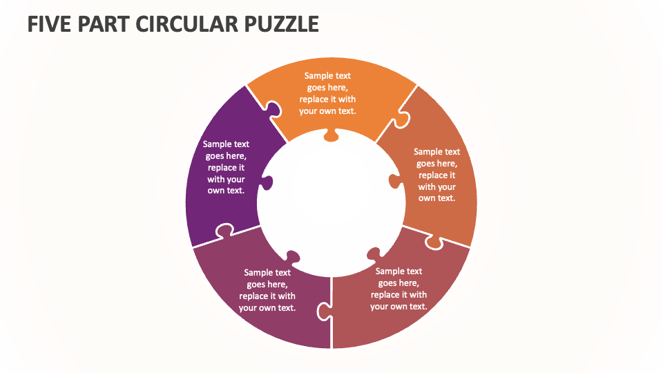 Five Part Circular Puzzle - Slide 1