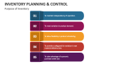 Purpose of Inventory Planning & Control - Slide 5