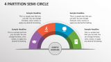 4 Partition Semi Circle - Slide 1