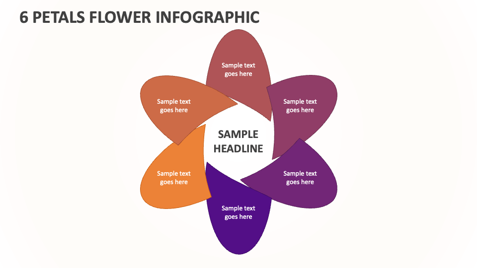 6 Petals Flower Infographic - Slide 1