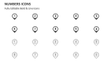 Numbers Icons - Slide 5