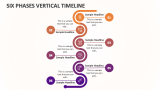 Six Phases Vertical Timeline - Slide 1