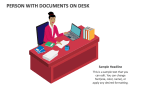 Person with Documents On Desk - Slide 3