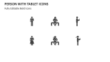 Person with Tablet Icons - Slide 2