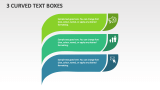 3 Curved Text Boxes - Slide 1