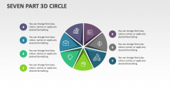 Seven Part 3D Circle - Slide 1