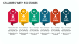 Callouts with Six Stages - Slide 1
