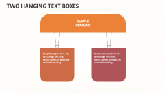 Two Hanging Text Boxes - Slide 1