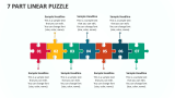 7 Part Linear Puzzle - Slide 1
