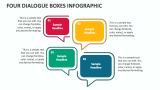 Four Dialogue Boxes Infographic - Slide 1