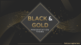 Black and Gold Presentation Theme - Slide 1