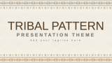 Tribal Pattern Presentation Theme - Slide 1
