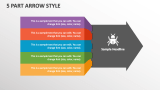5 Part Arrow Style - Slide 1