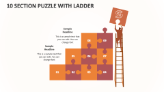 10 Section Puzzle with Ladder - Slide 1