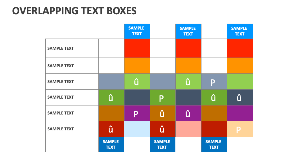 Overlapping Text Boxes Template for PowerPoint and Google Slides PPT