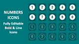 Numbers Icons - Slide 3