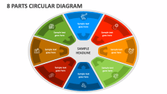 8 Parts Circular Diagram - Slide 1