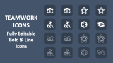 Teamwork Icons - Slide 1