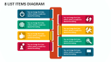 8 List Items Diagram - Slide 1