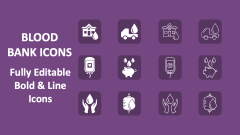 Blood Bank Icons - Slide 1