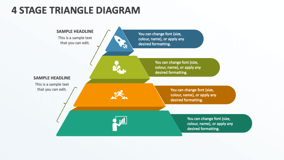 4 Stage Triangle Diagram - Slide 1