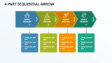 4 Part Sequential Arrow - Slide 1