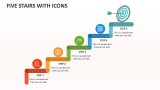 Five Stairs with icons - Slide 1